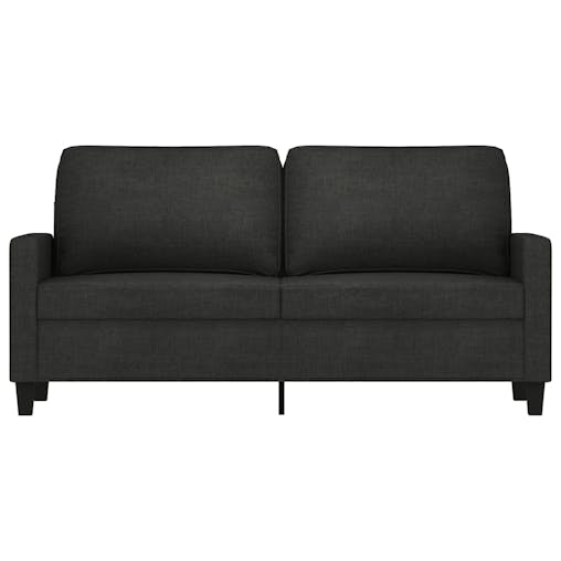 NNEVL 2-Seater Sofa Black 140 cm Fabric