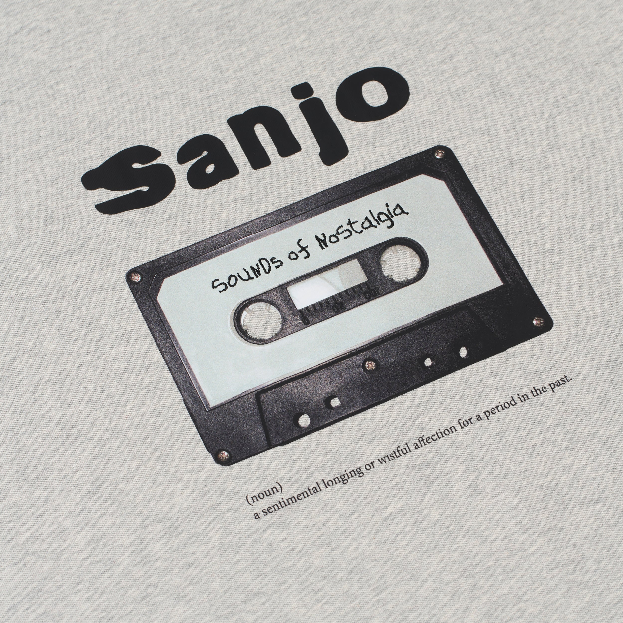 Sanjo Retro Sound T-shirt // Grey