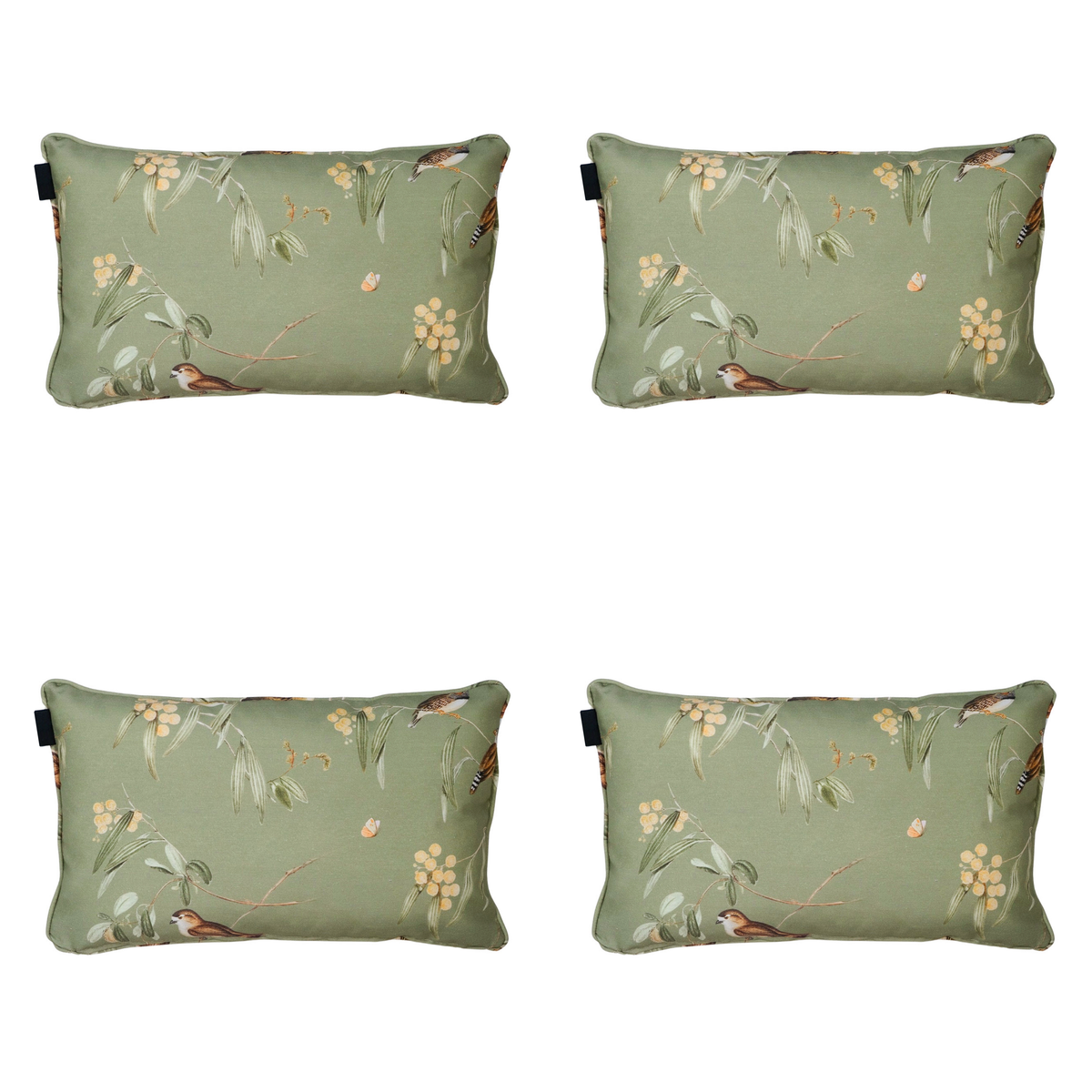 Madison sierkussen Aria - groen - 30x50x10cm - set van 4