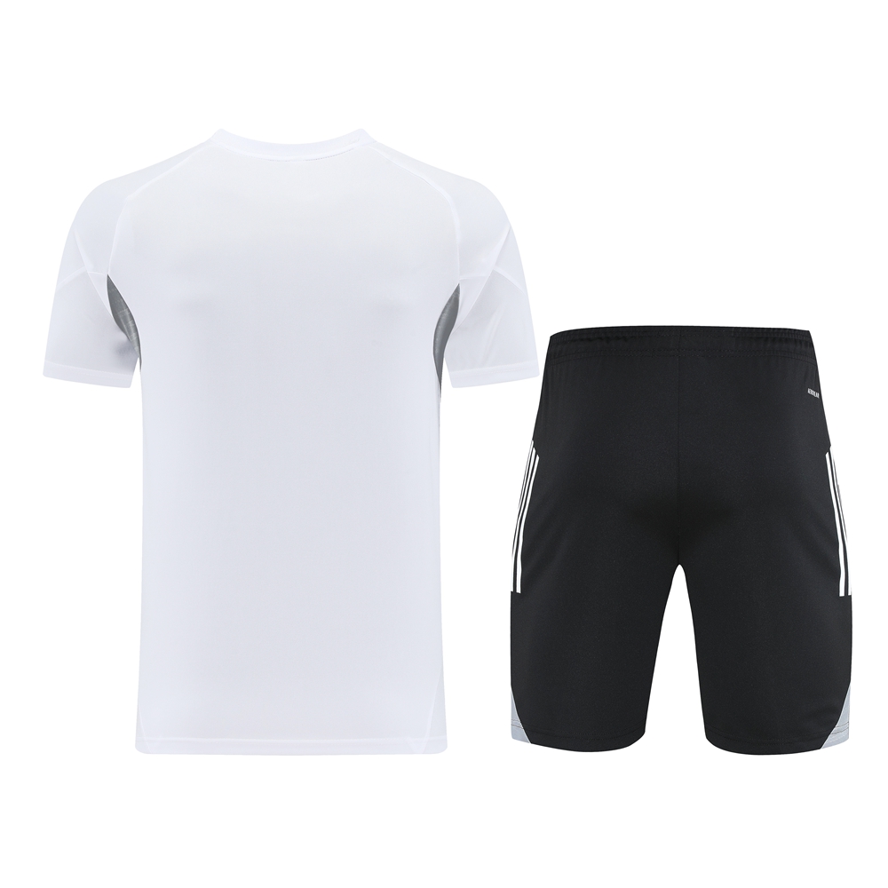 Adidas Short Sleeve Training Jersey Set - AD09- White/Black