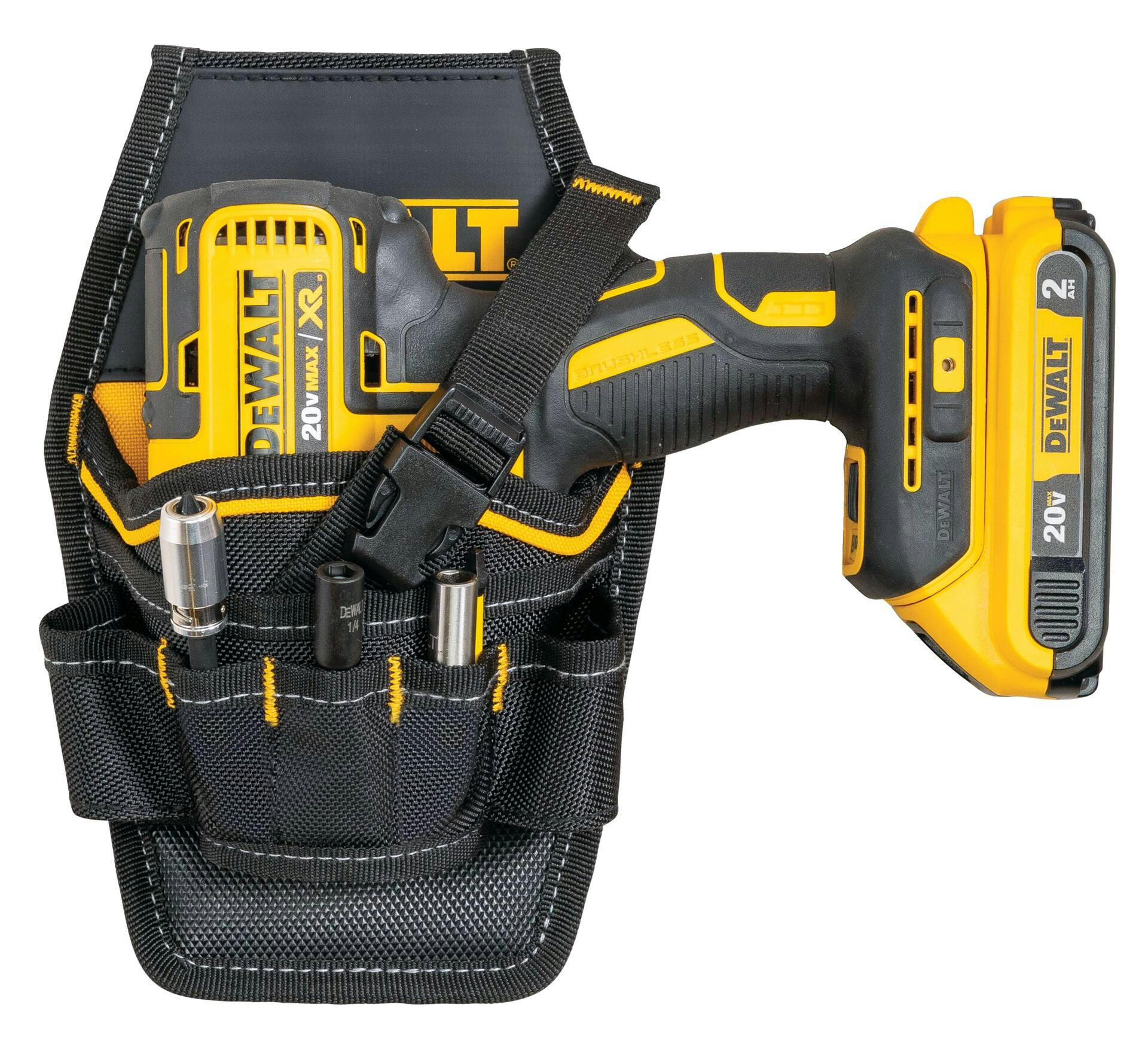 DEWALT Heavy-Duty Impact Drill Holster, Ambidextrous, 7 Pockets