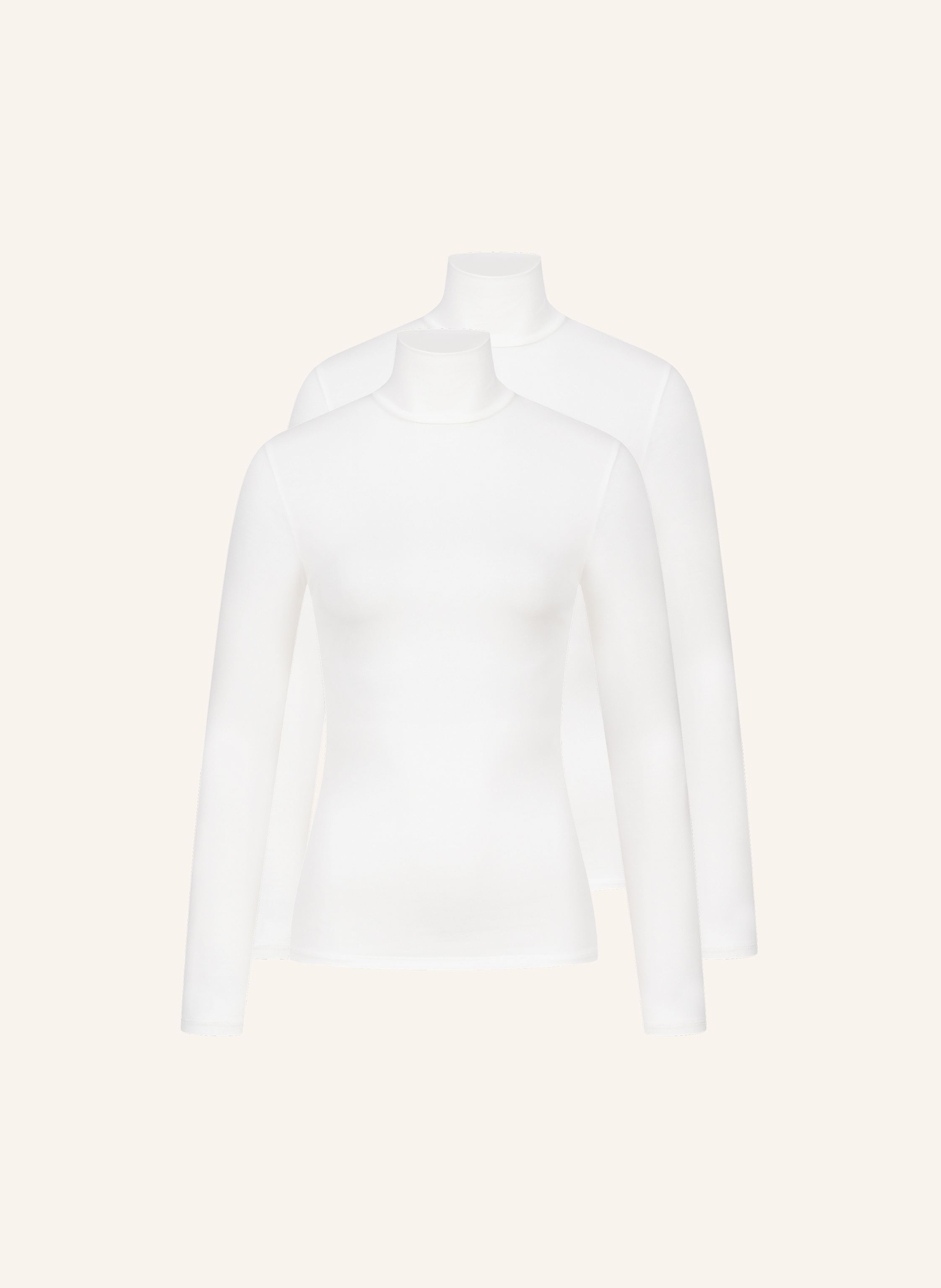 erlich textil 2er Pack Light Touch Rollkragen Langarmshirt mit weichem Lyocell