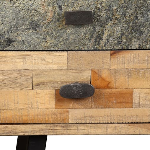 NNEVL Writing Desk 110x50x76 cm Solid Reclaimed Teak