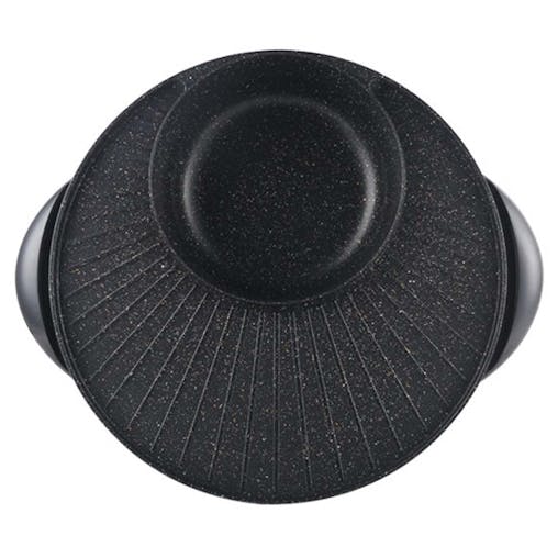 SOGA 2X 2 in 1 Electric Stone Coated Teppanyaki Grill Plate Steamboat Hotpot 3-5 Person