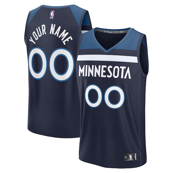 Minnesota Timberwolves  Fastbreak Custom Jersey - Icon Edition - Navy