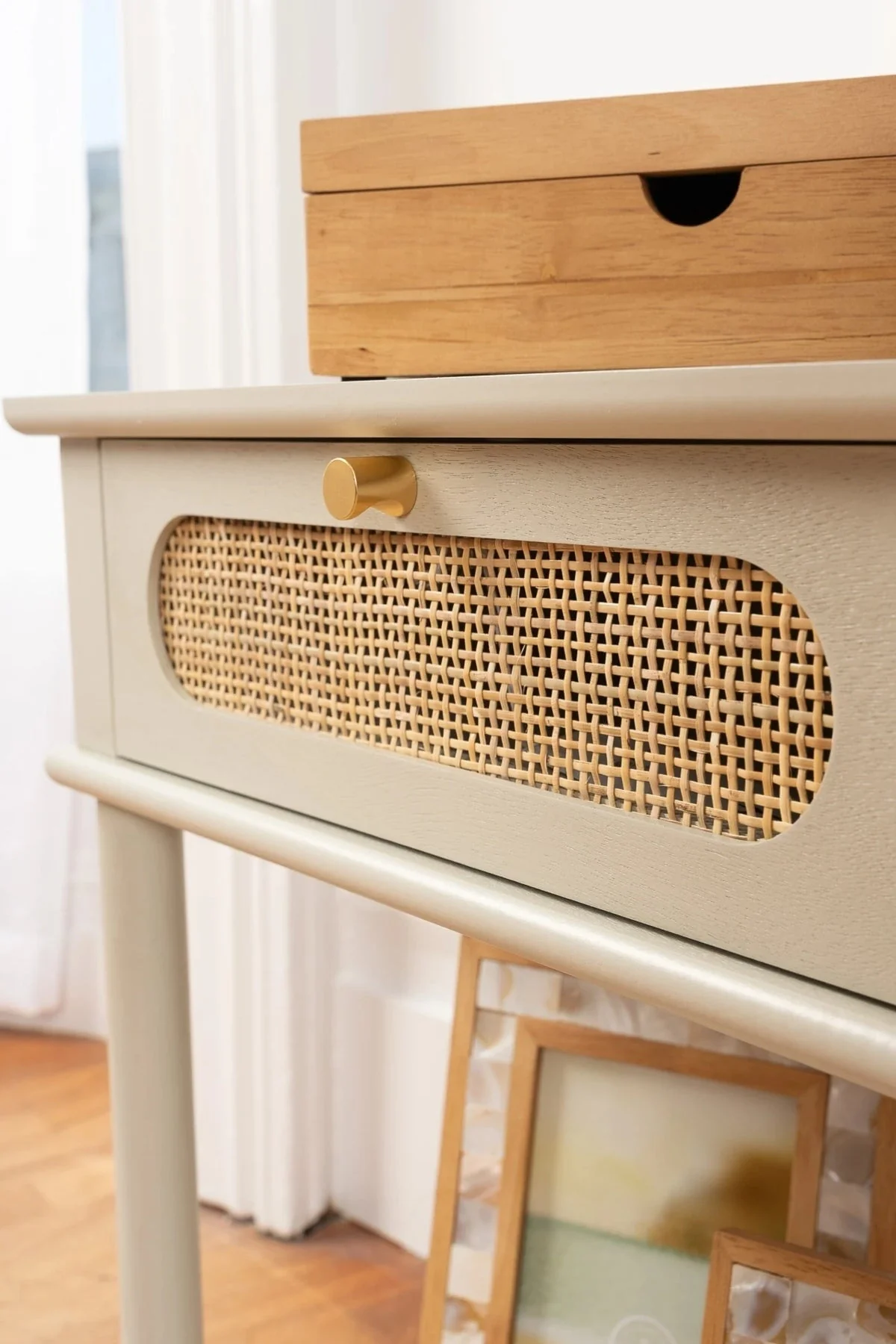 Hannah Natural Rattan Side Table