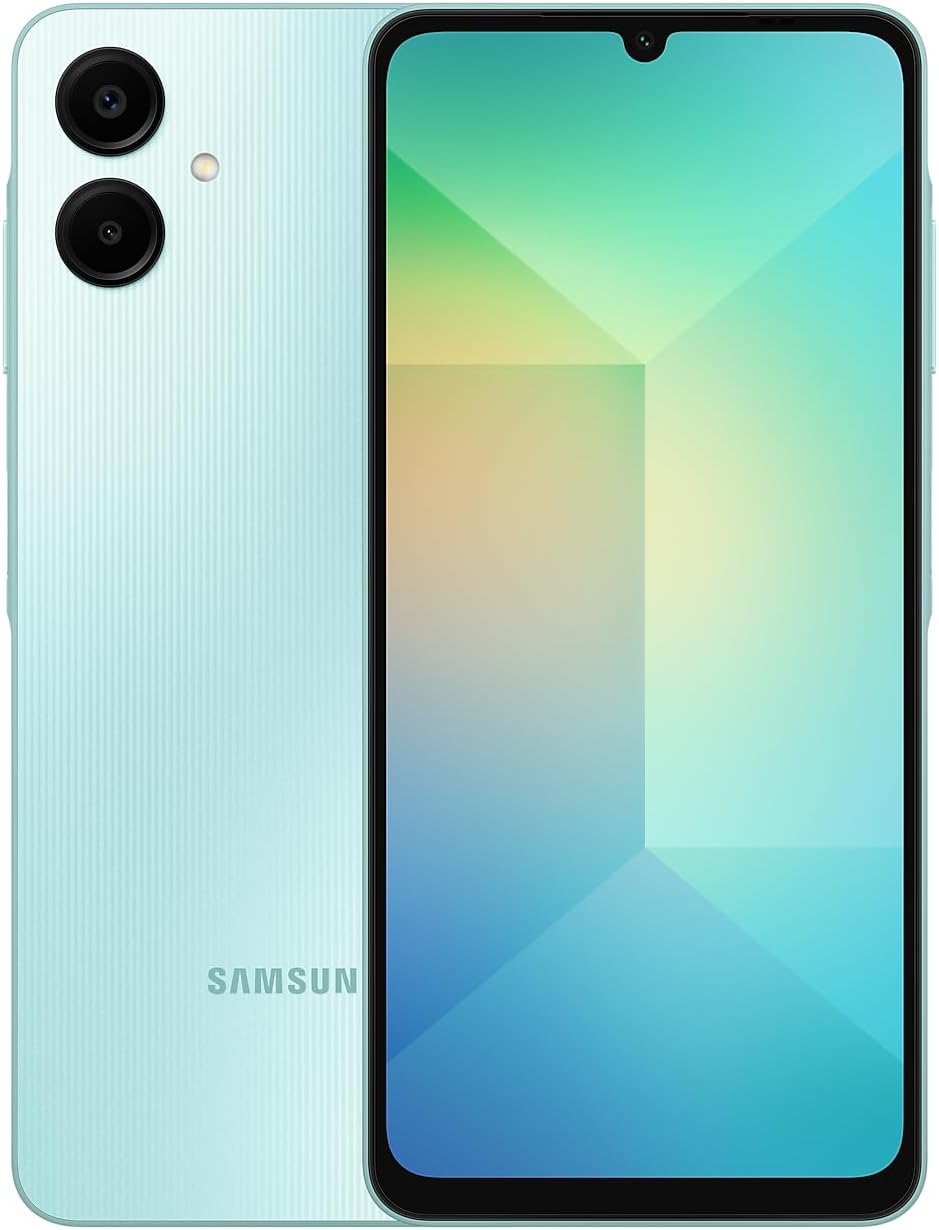 Samsung Galaxy A06 4G LTE (64GB + 4GB) Latin Version SM-A065M/DS Factory Unlocked 6.7 Dual Sim 50MP Dual Cam (Case Bundle) - (Light Green)