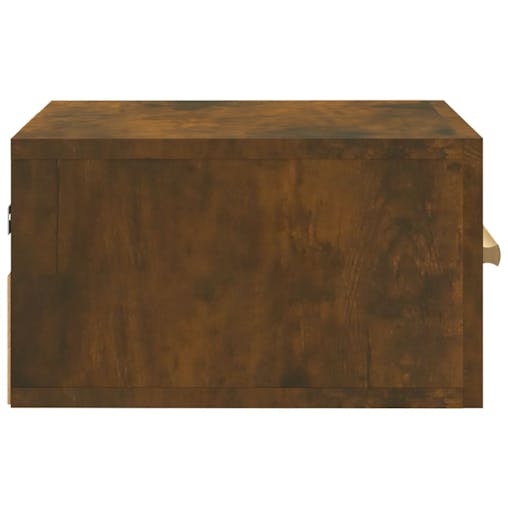 NNEVL Wall-mounted Bedside Cabinets 2 pcs Smoked Oak 35x35x20 cm