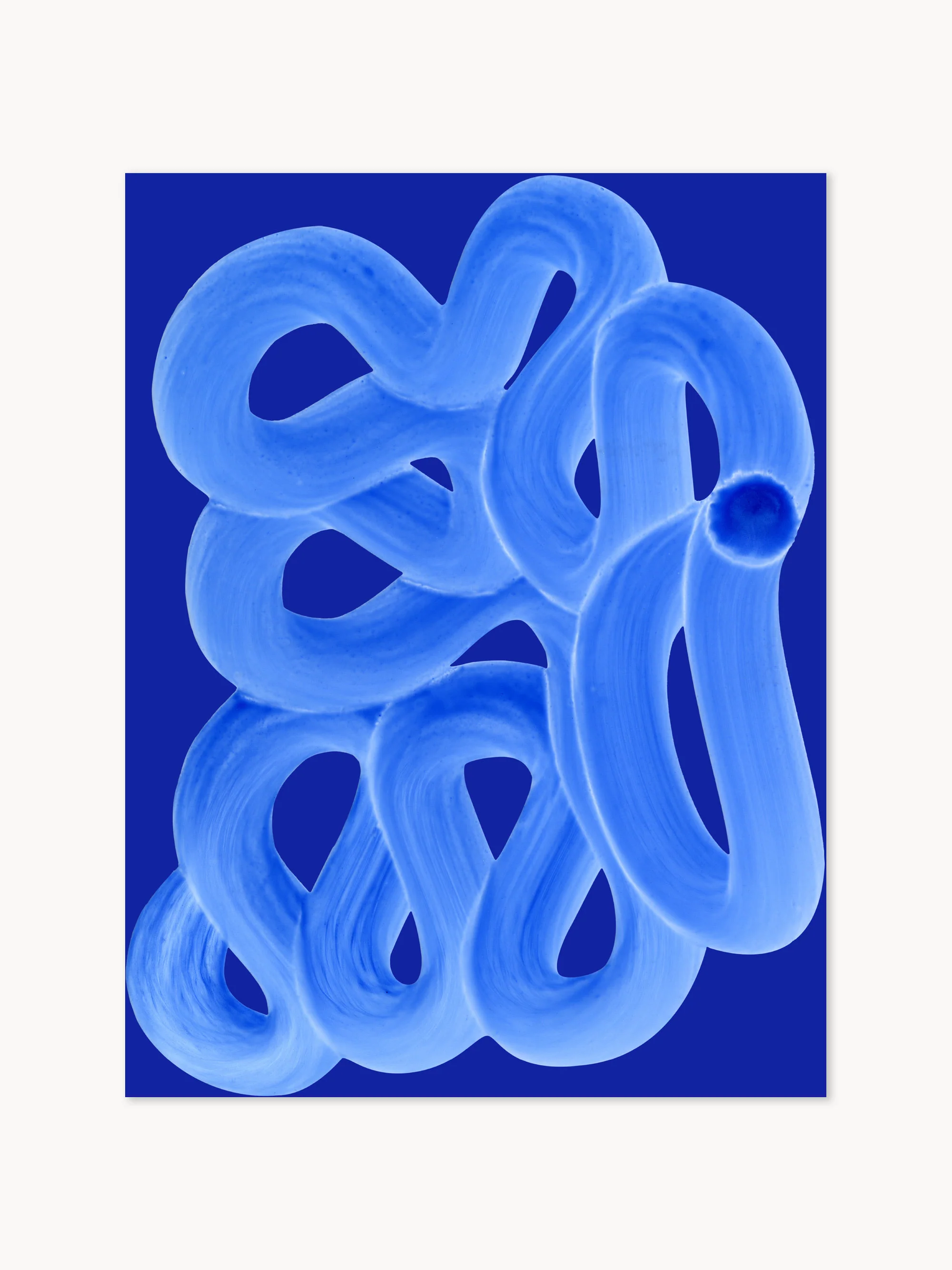 Poster Blue Brush