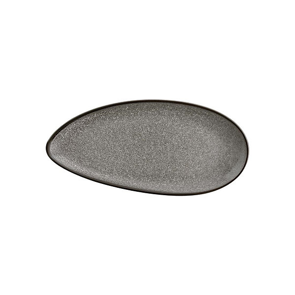 Assiette Feuille 255 et 305 mm Mineral - Lot de 6 - Olympia