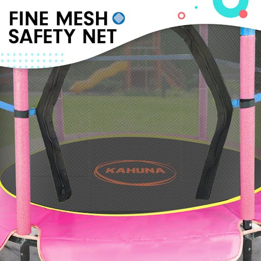 NNEDPE Kahuna Mini 4.5ft Trampoline Blue Pink