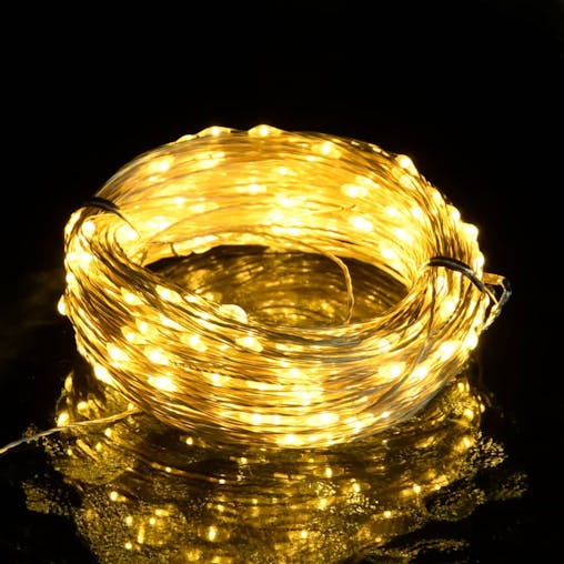 NNEVL LED String with 150 LEDs Warm White 15 m