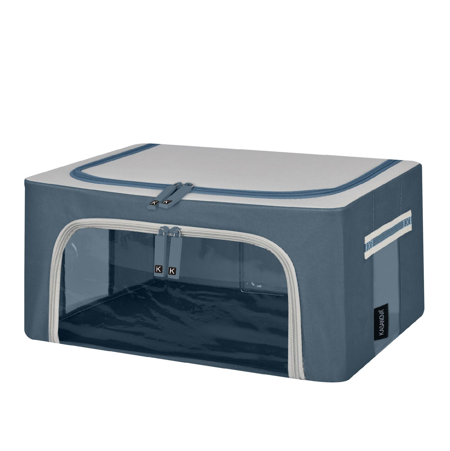 Scatola armadio 40x20x30 cm doppia cerniera blu