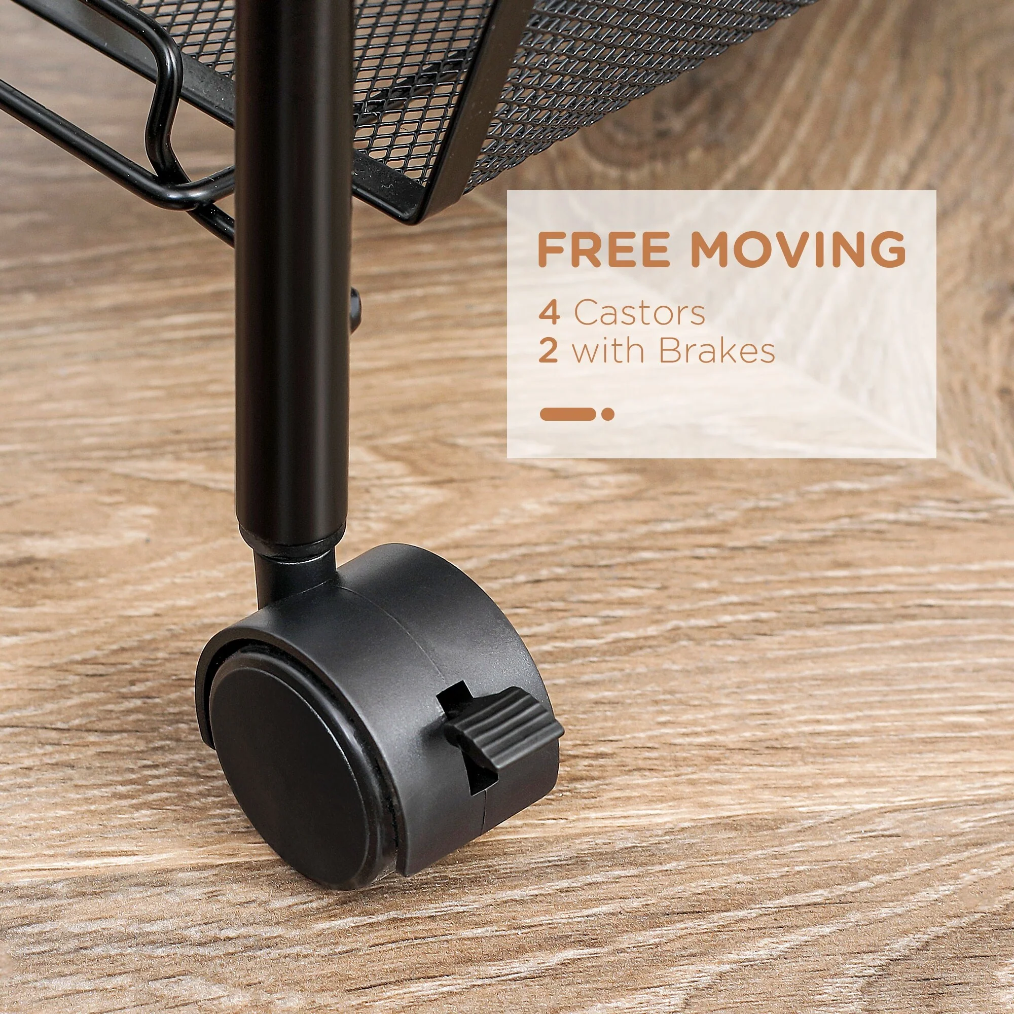 5 Tier Utility Rolling Cart(no include stool)