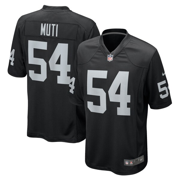 Netane Muti Las Vegas Raiders Nike Team Game Jersey -  Black