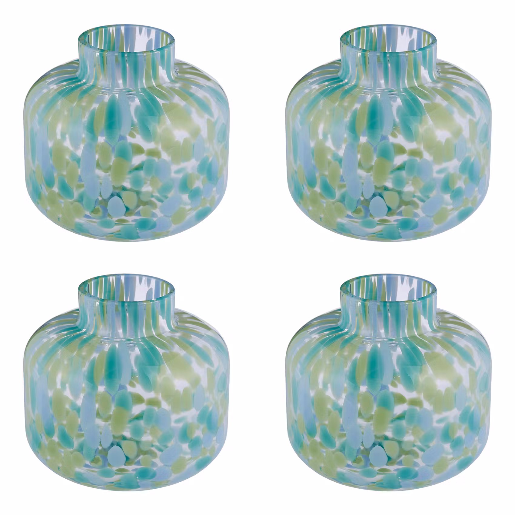 CONFETTI Mini-Vase 4er-Set