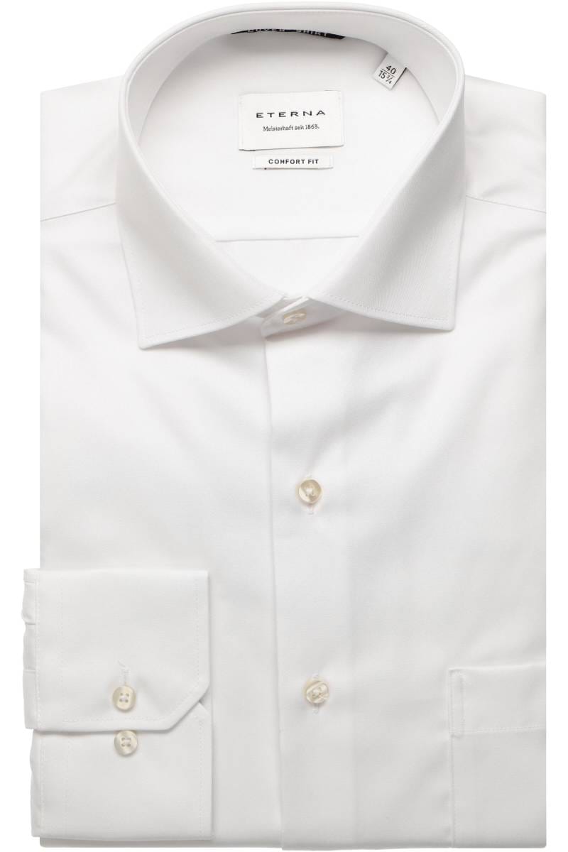 ETERNA Cover Shirt Comfort Fit Hemd weiss, Einfarbig (super langer Arm)