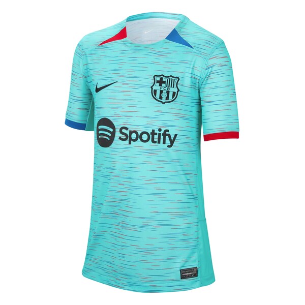 Barcelona Nike Youth 2023/24 Third Replica Jersey - Aqua