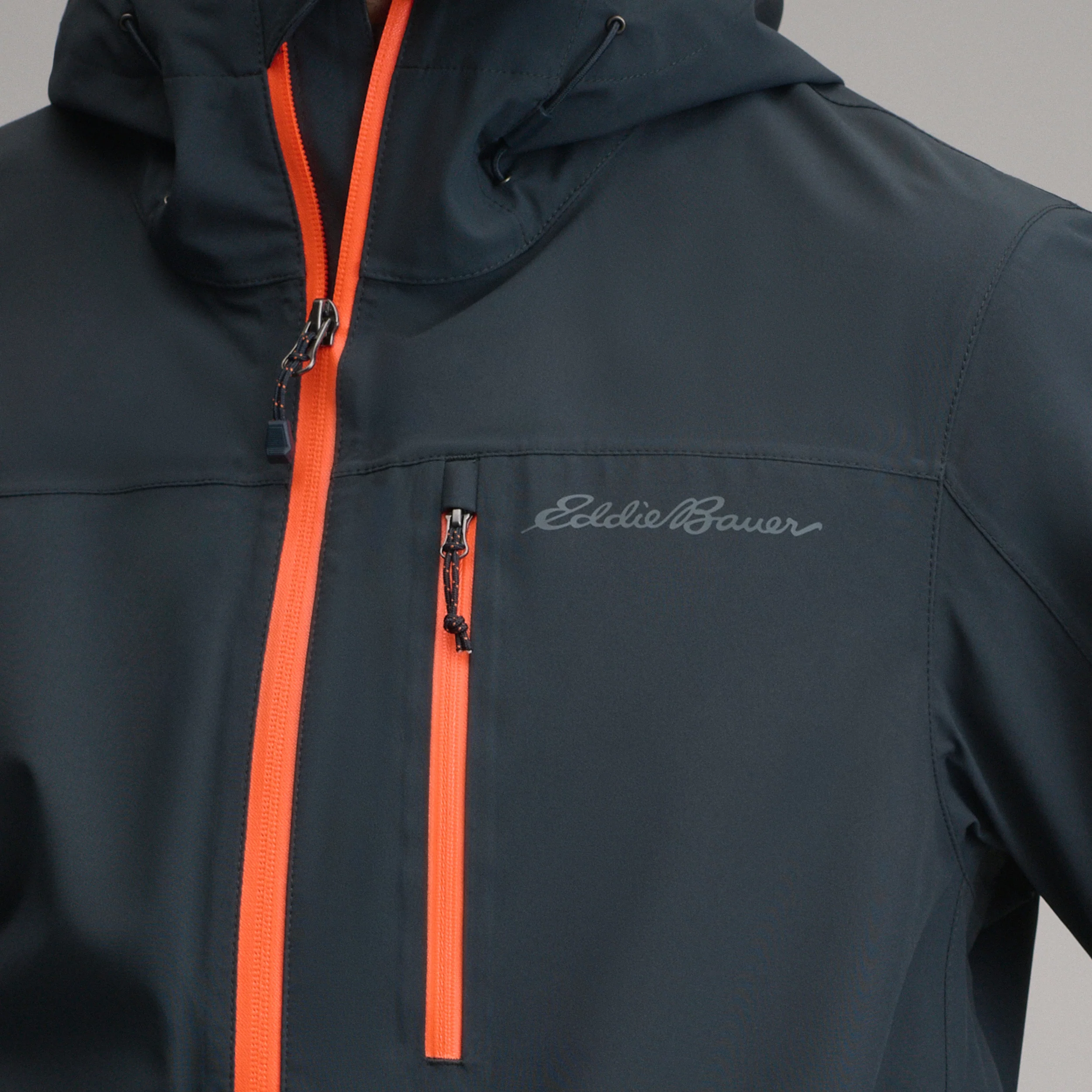 Men's Cloud Cap Waterproof Stretch Hooded Rain Jacket