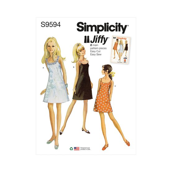 Simplicity Vintage Jiffy Dress Sewing Pattern S9594 (14-22)
