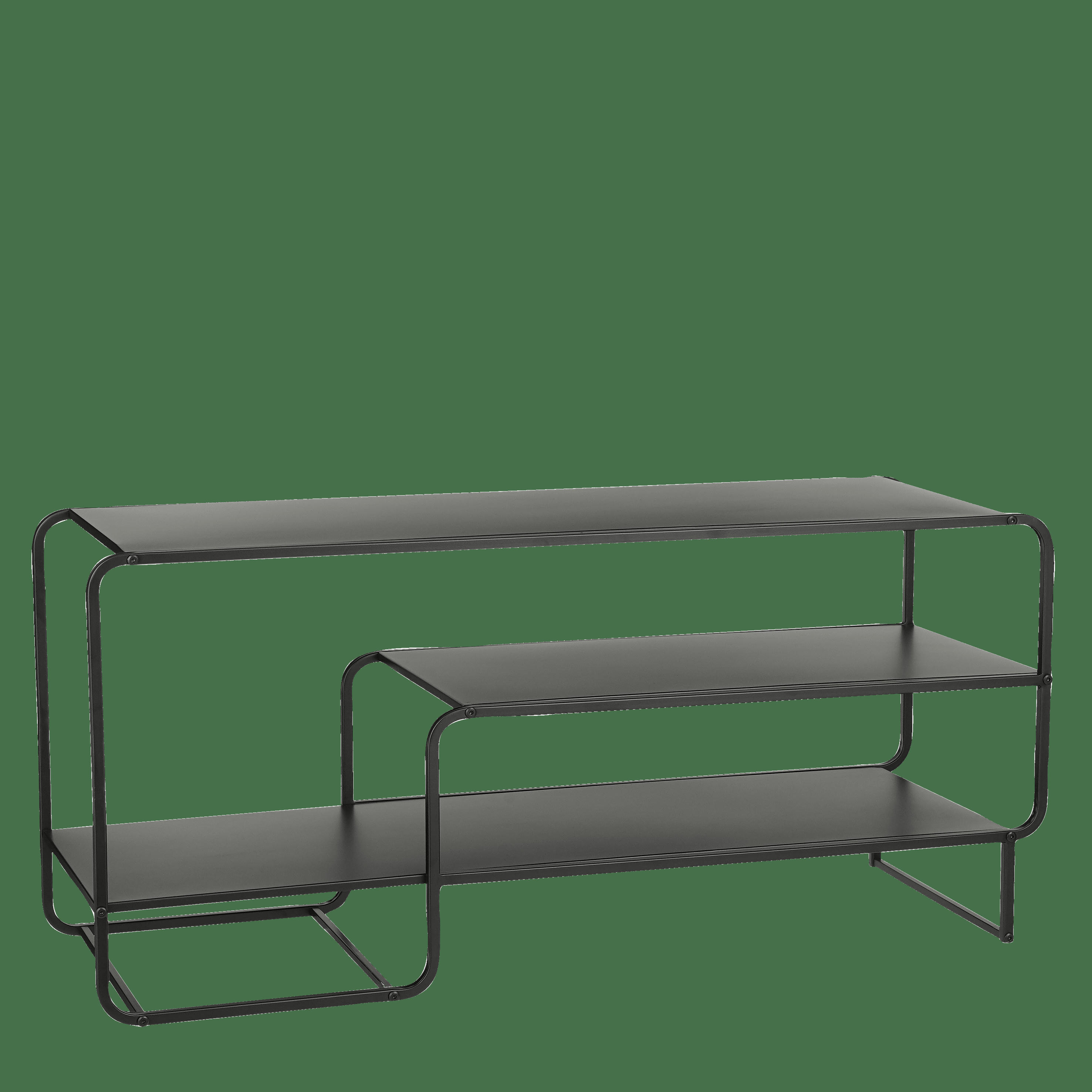 JULES - Table basse en métal noir L110