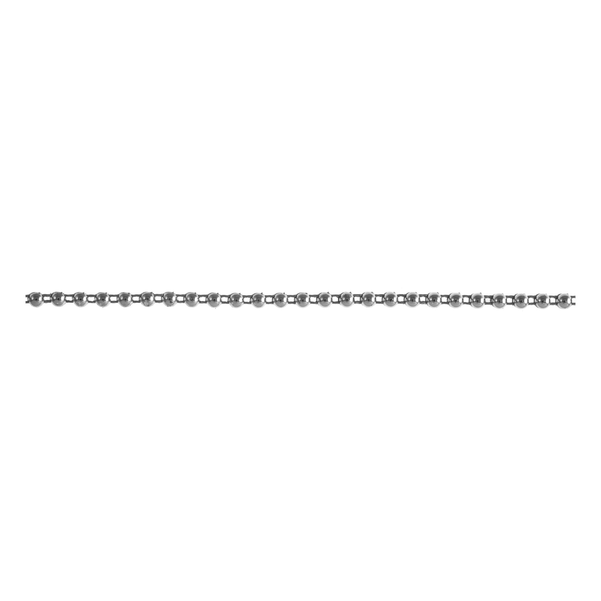 Silver 4mm Flat Back Pearl Beading by the Metre