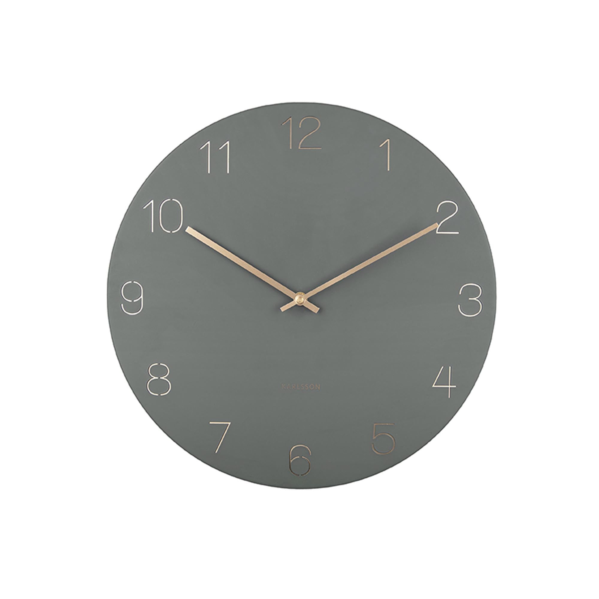 Karlsson wandklok Charm - groen - Ø40cm