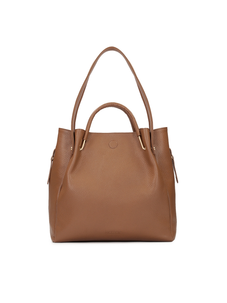 Large brown handbag with original handles