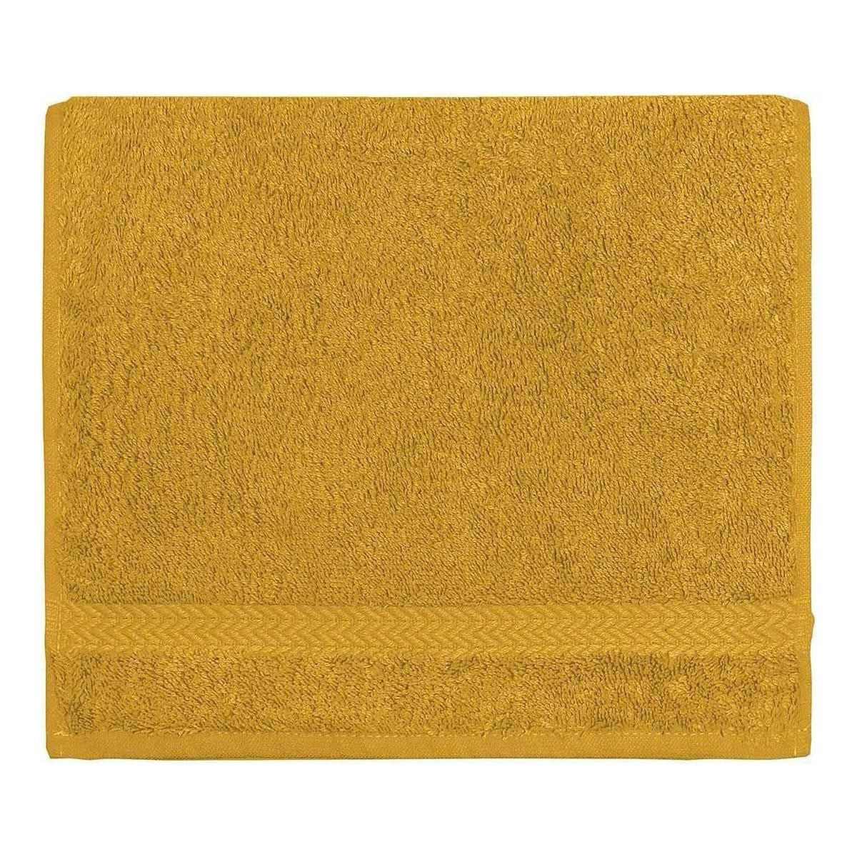 LUXURY - Lot de 3 serviettes invité 550gr/m²  safran 30x50 cm