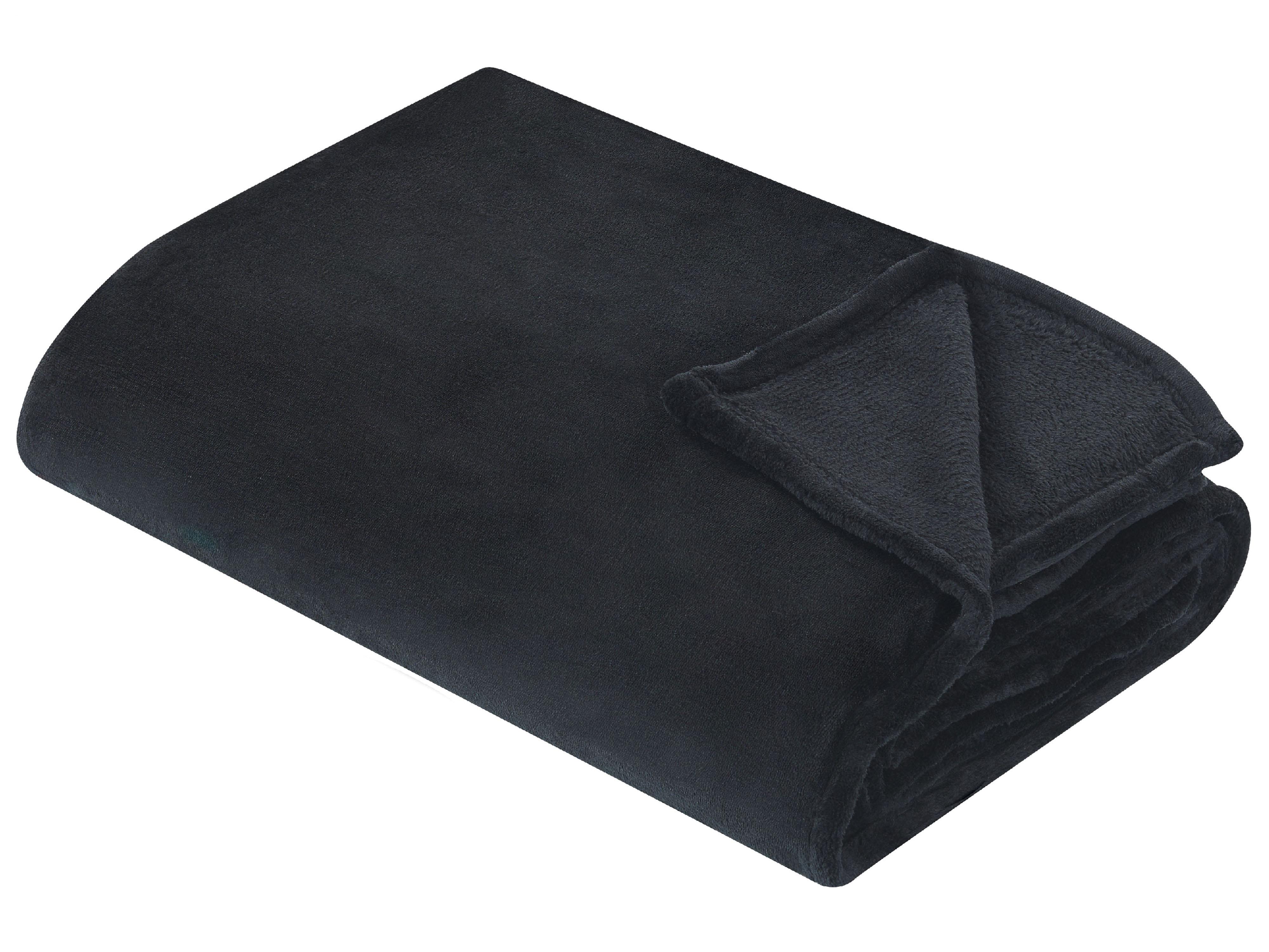 Blanket BAYBURT 150 x 200 cm Black