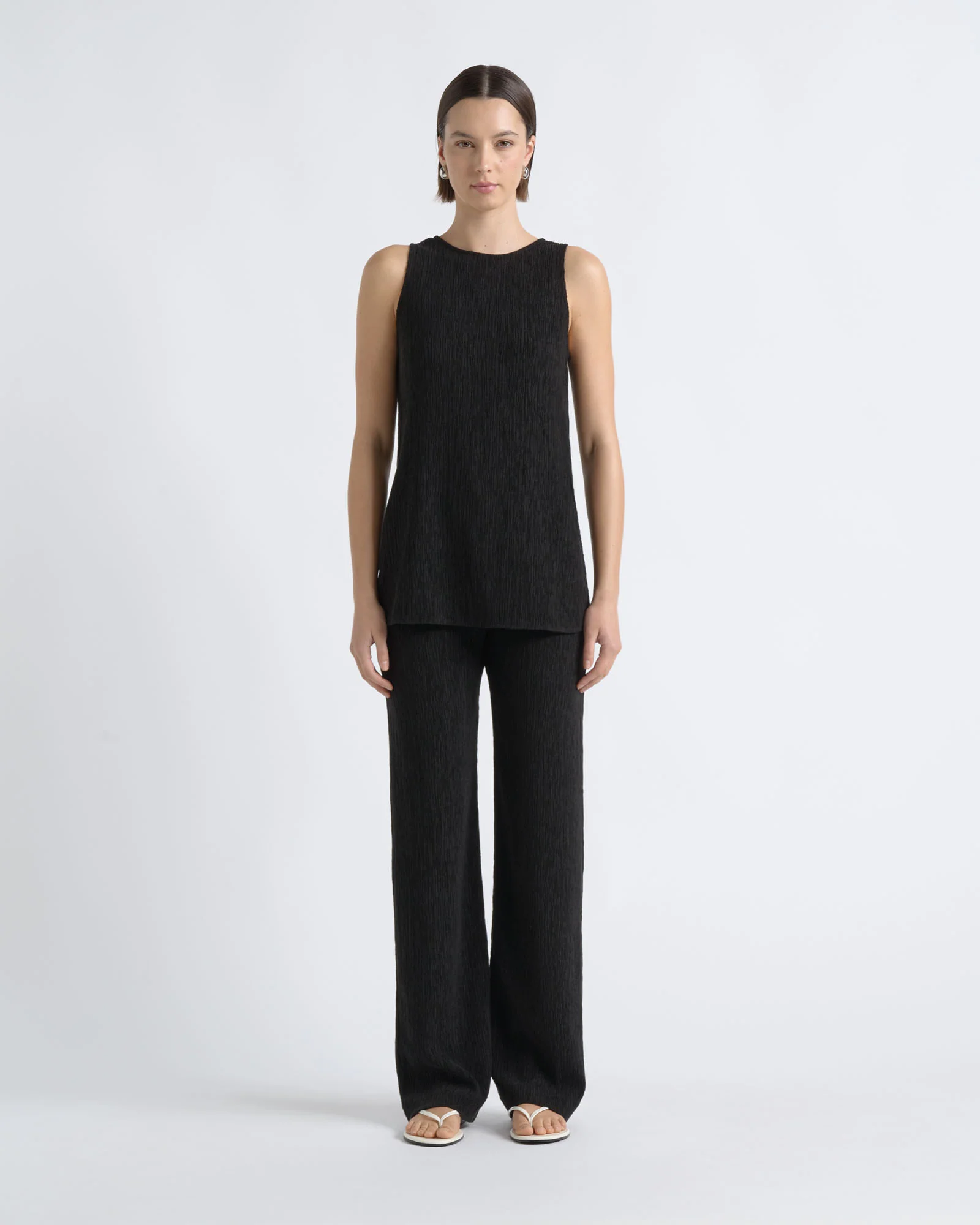 Textured Fitted Top