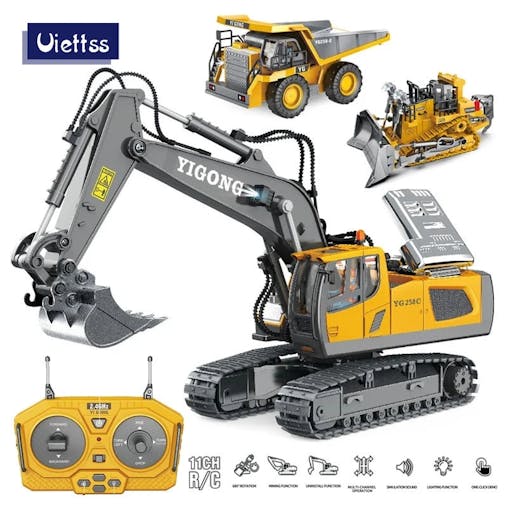 NNEOBA 2.4G Remote Control Excavator Truck