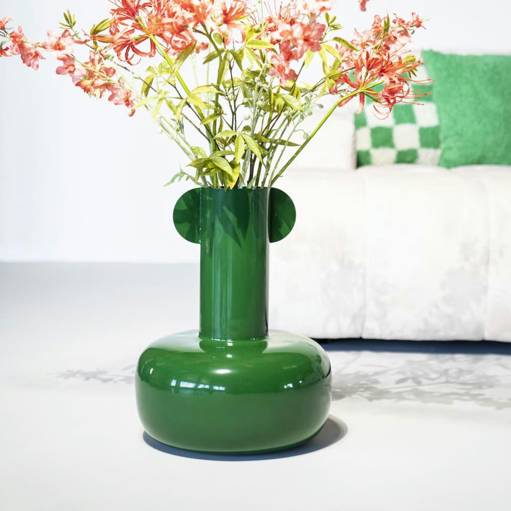 BAMBA - Vase en métal vert