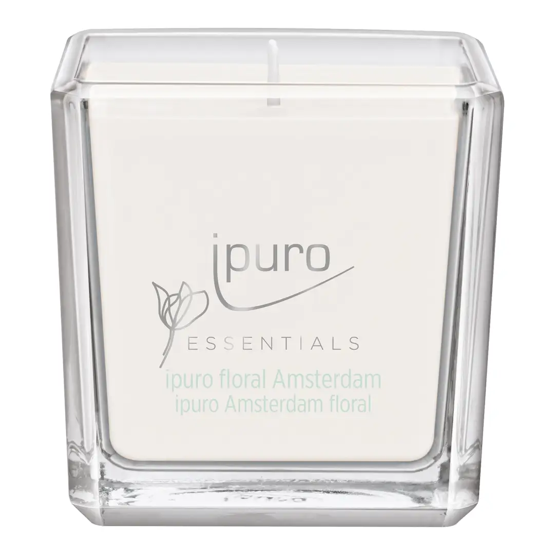 ipuro ESSENTIALS Floral Amsterdam Turquoise Scented Candle, 0.125 kg