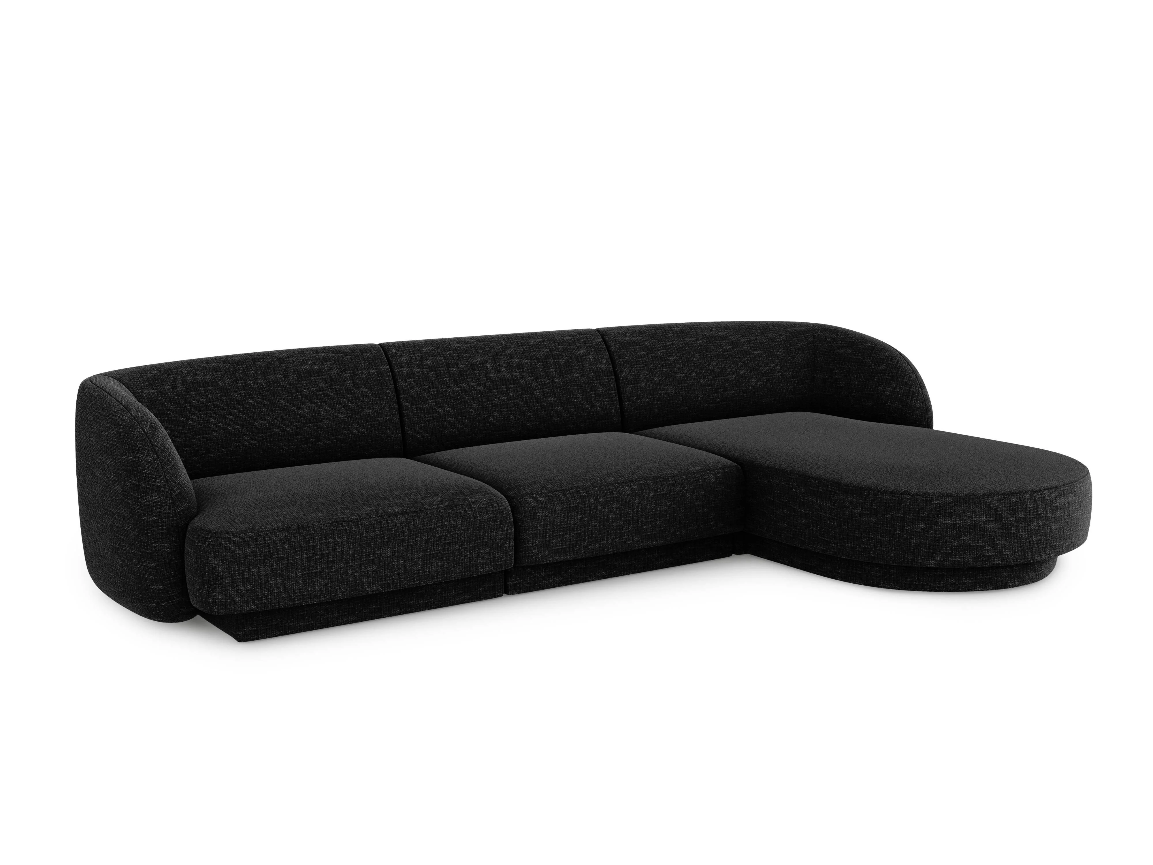 3.5-zitshoekbank Miley rechts chenille
