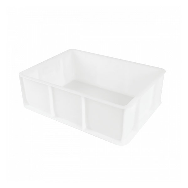 Caisse Alimentaire Pleine 400x300x130 - 12L - blanc