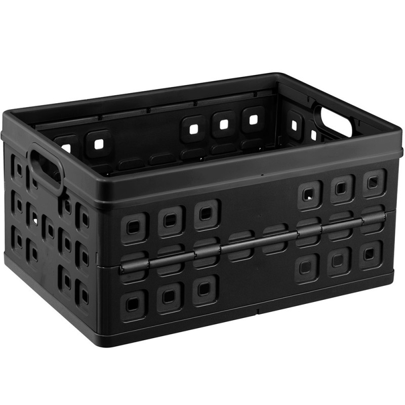 Box de rangement pliant Square noir 46 L SUNWARE