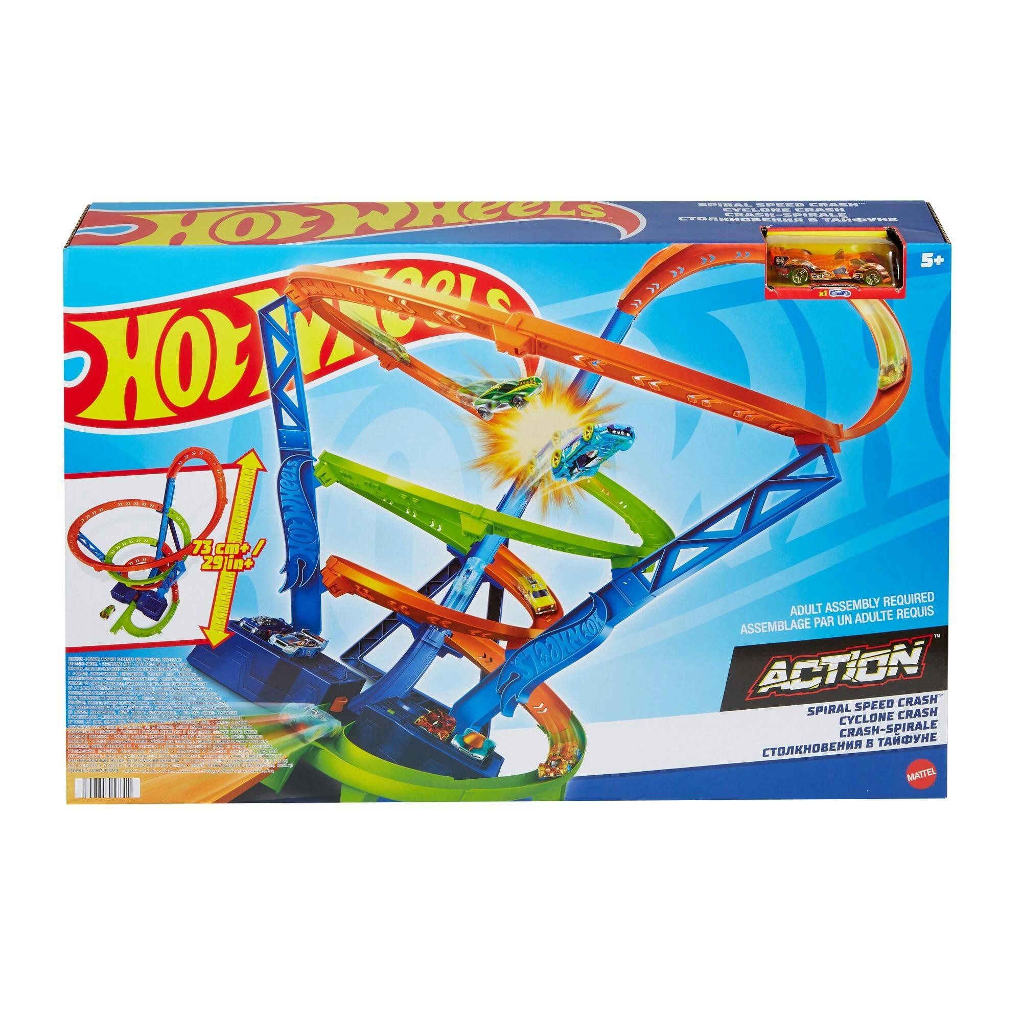 Hot Wheels® Action Spiral Speed Crash™ Track Set, Ages 3+