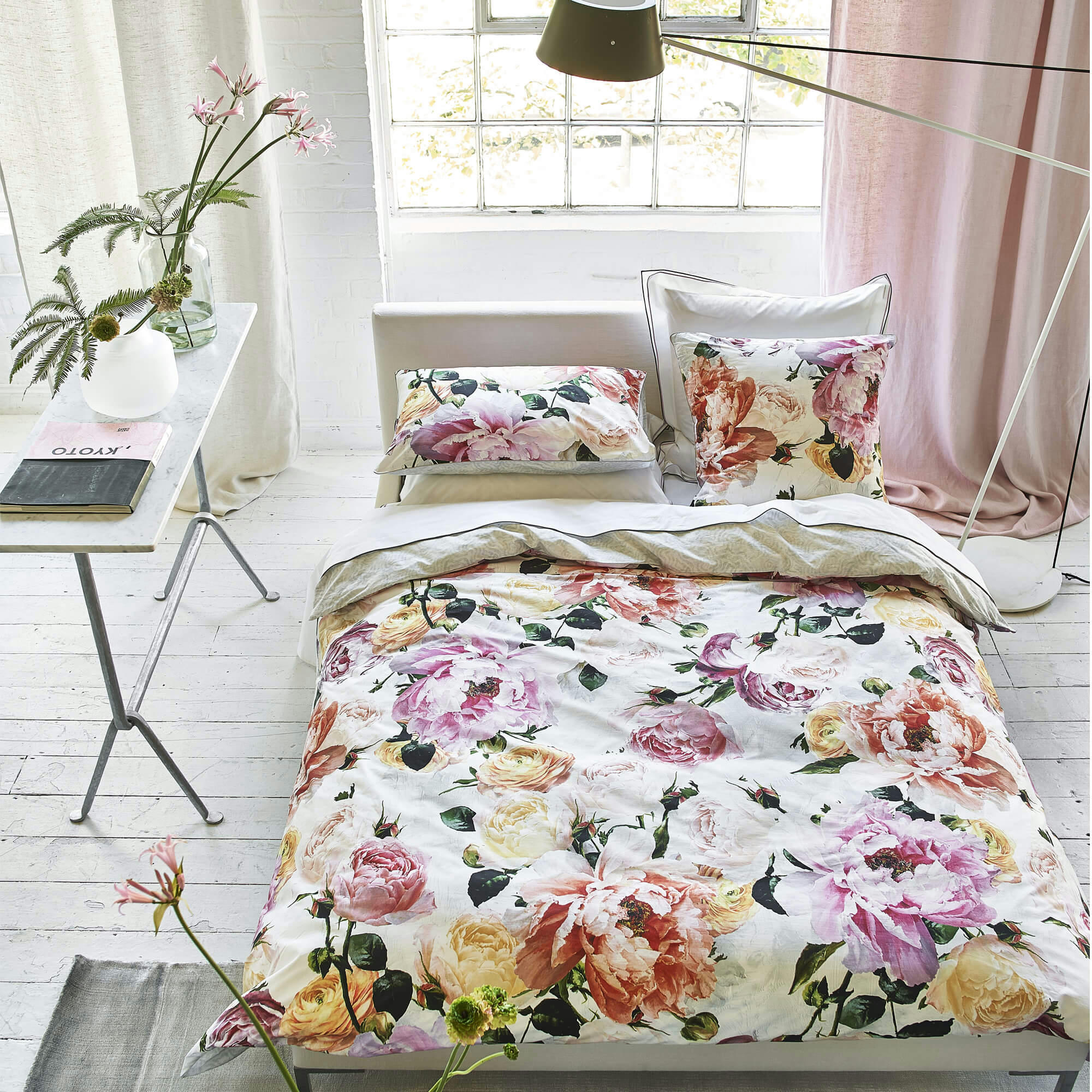 TOURANGELLE - Housse de couette en coton blanc 260x240