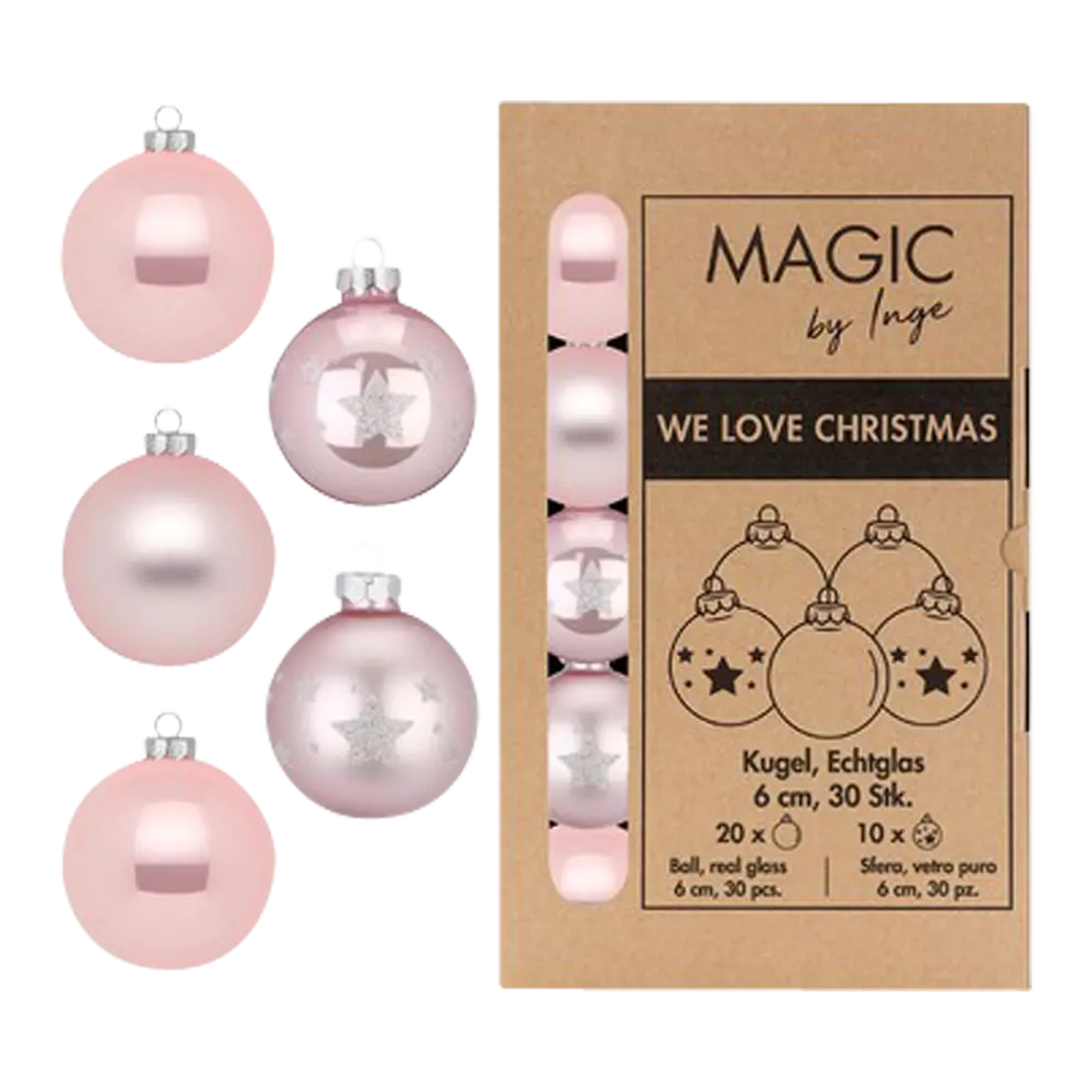Weihnachtskugel-Set 30-teilig Magic