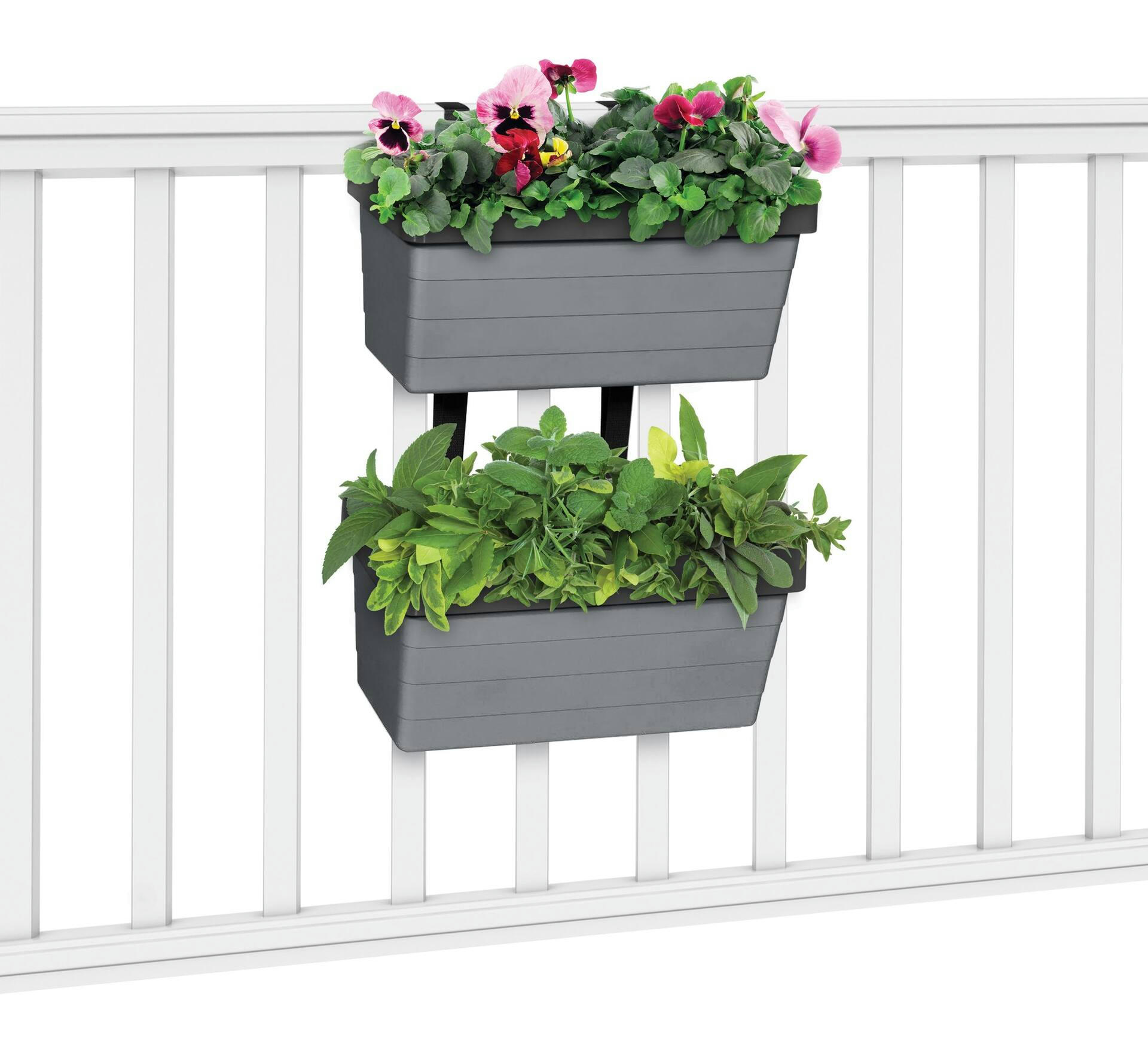 Botanica Modular Hanging Garden Planter, Self Watering, 9.75-in, Assorted Coloursss