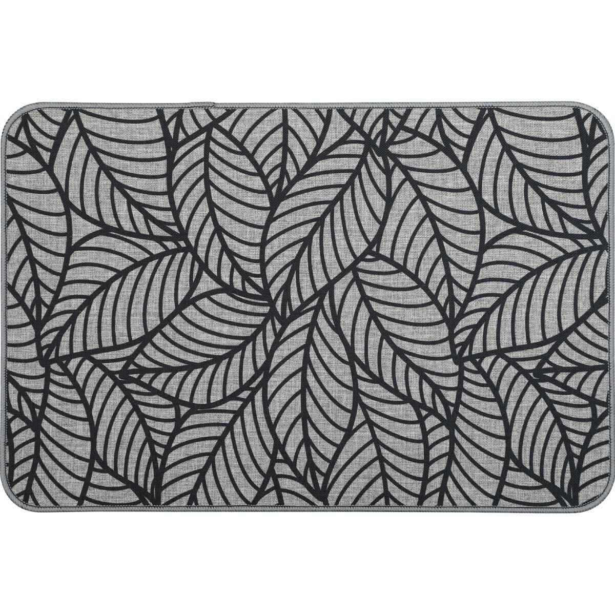 Tapete impermeável JUNGLE cinza 40x60cm