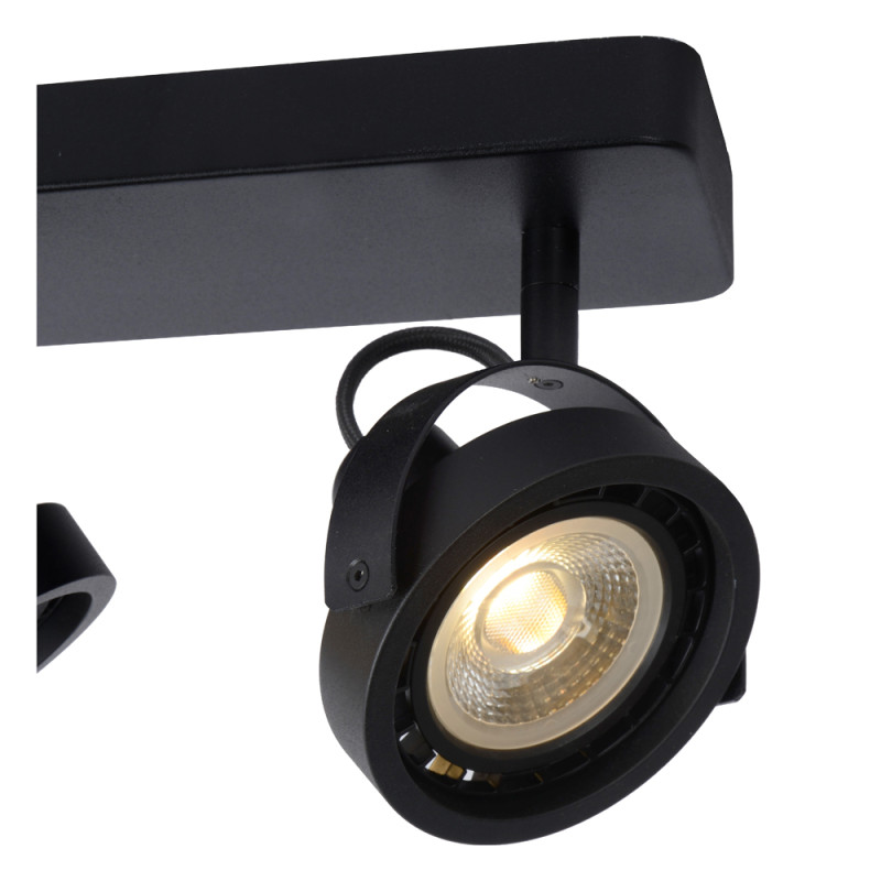 Spot LED Tala noir dimmable GU10 3 x 12 W LUCIDE