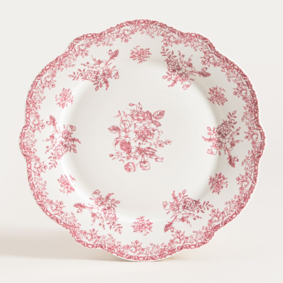 Talerz LOURRY obiadowy czerwony 27 cm