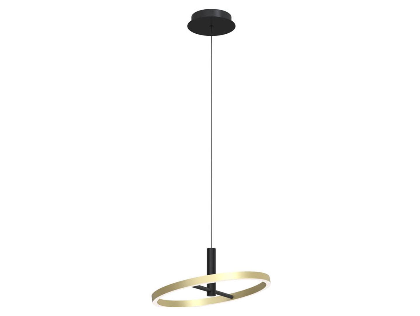 Lampa wisząca Brest LED ze ściemniaczem czarna