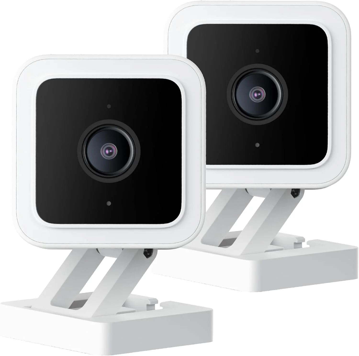 With Color Night Vision, Wired 1080p HD Indoor/Outdoor Security Camera, 2-Way Audio, Works with Alexa, Google Assistant, and IFTTT, 2-Pack