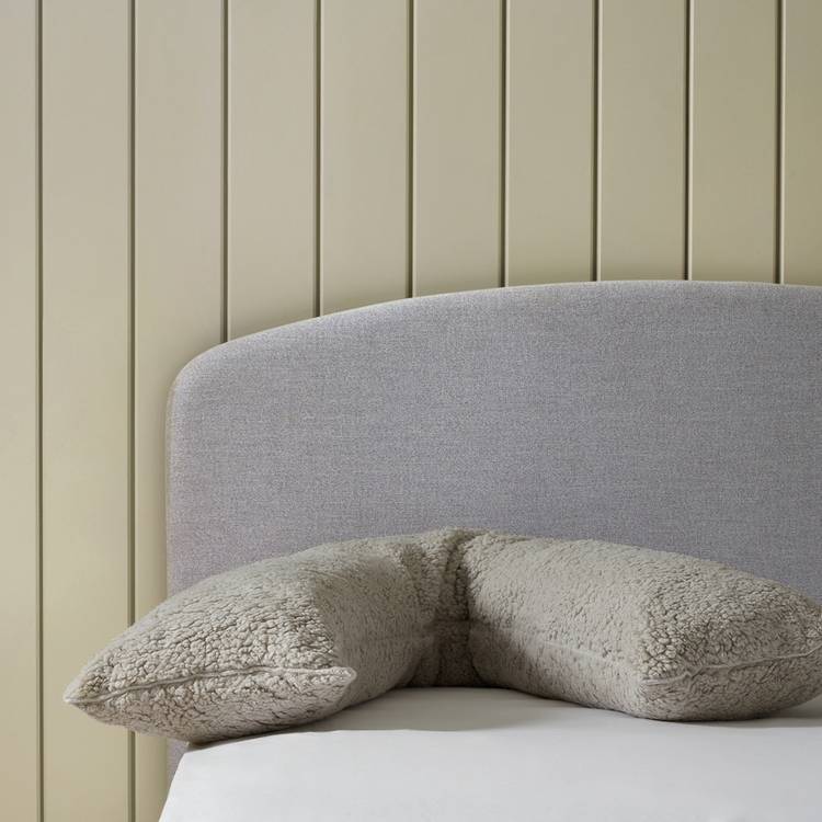 Habitat Fleece V Shaped Pillow - Grey