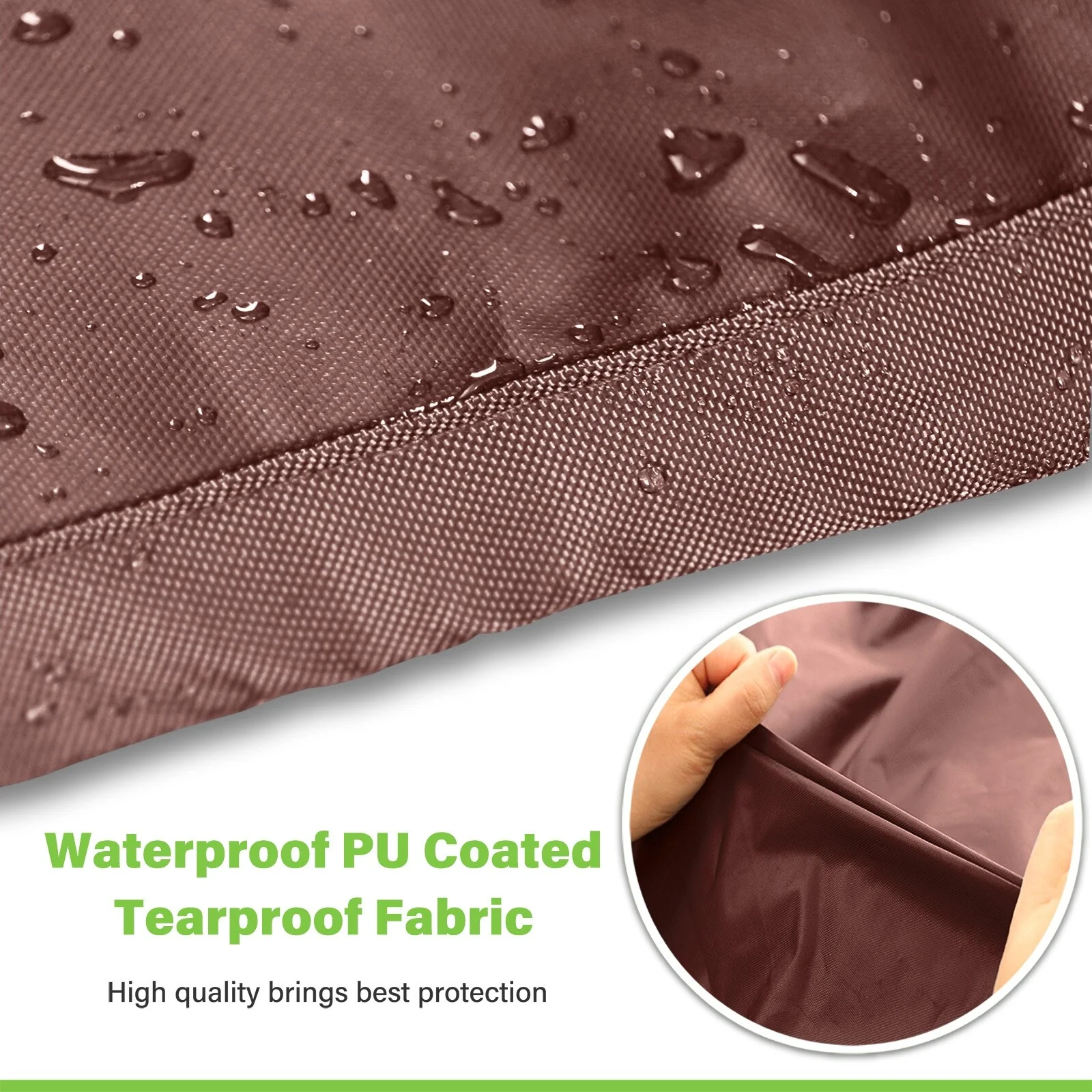 600D Heavy Materials Outdoor Round Patio Furniture Waterproof Anti-Fading Furniture Cover