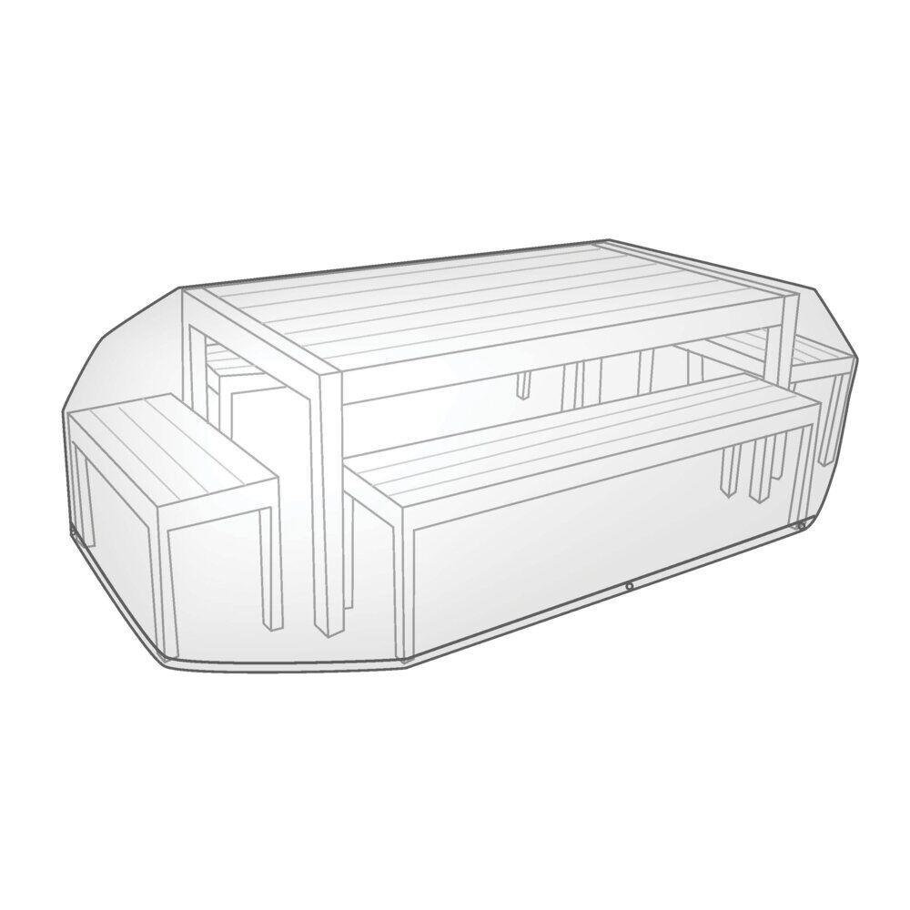 Housse de protection rectangulaire pour table de jardin