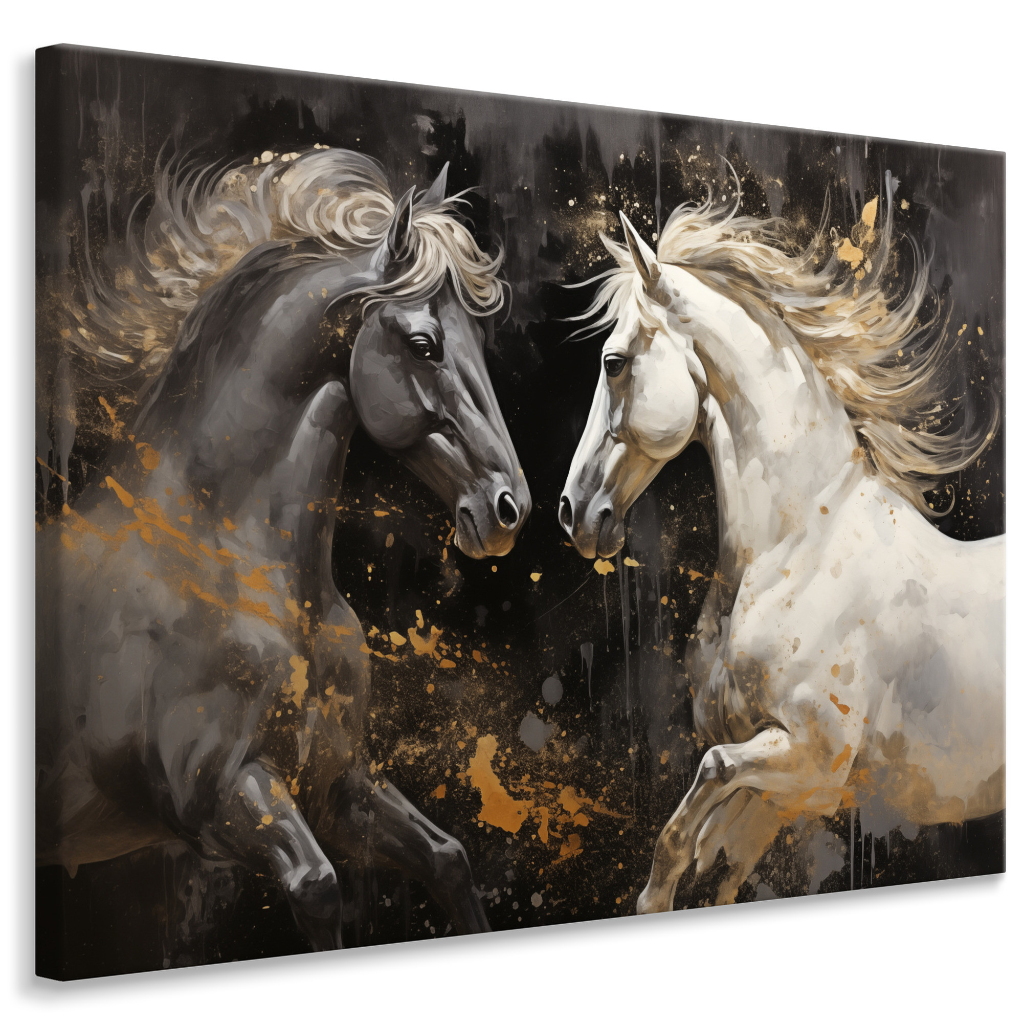 Obraz Do Salonu Abstrakcyjne Konie 3D 30x20cm